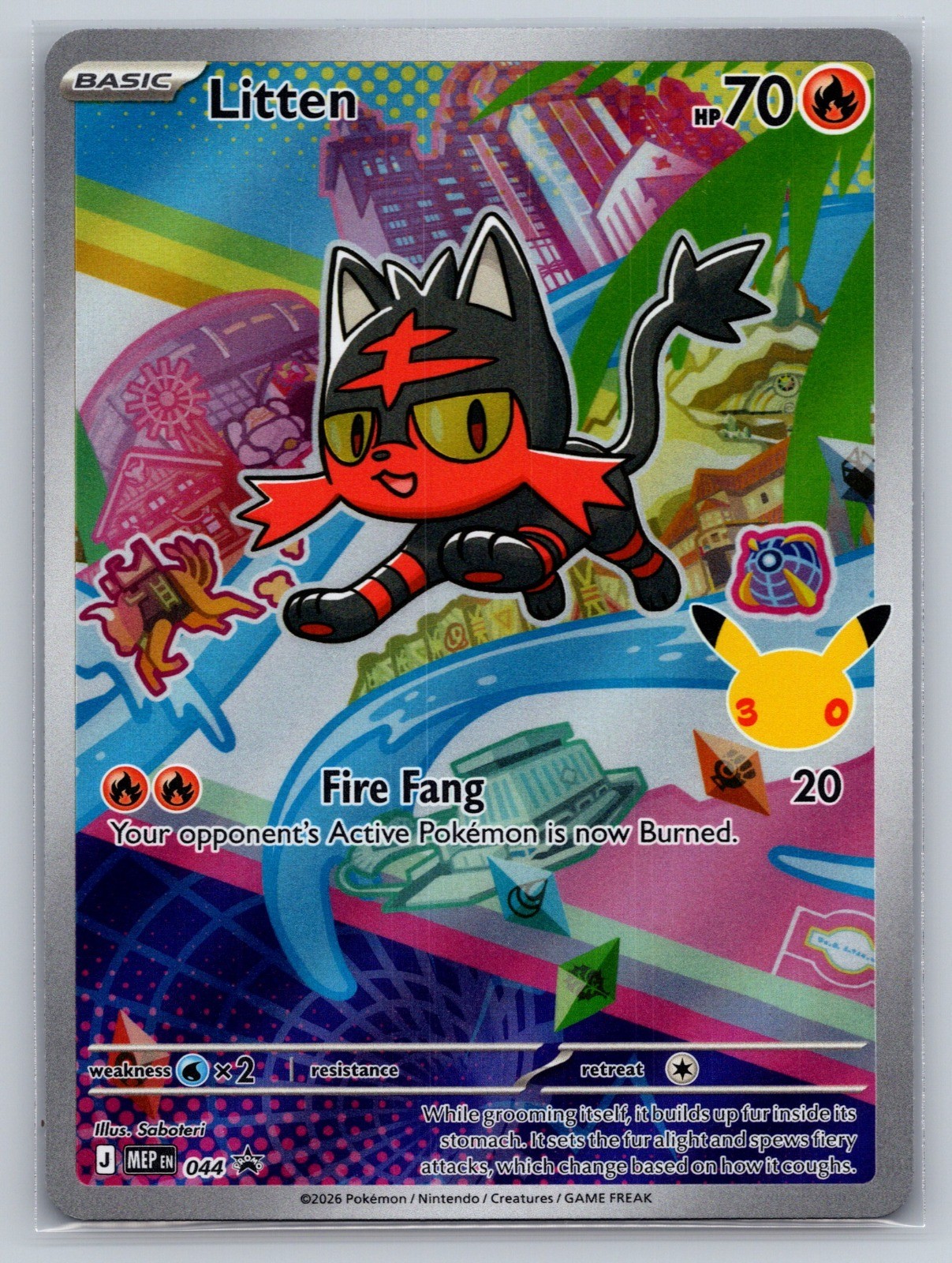 Litten Holo Promo ME: Mega Evolution Promo 044 NM