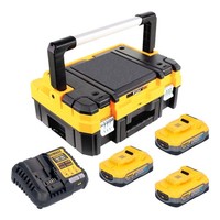 Dewalt DCB 1104 H3T Akku Starter Set 18 V Mit 3X Powerstack Akku 5,0 Ah + DCB