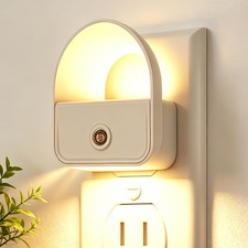 YRWXZYO 6 Pack Night Light Plug in, LED Nightlights with Smart Warm White