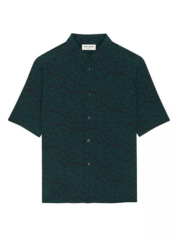 Camicia Saint Laurent in Crepe de Chine