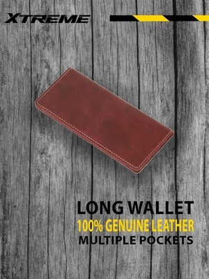 Long Leather Multiple Pockets Wallet