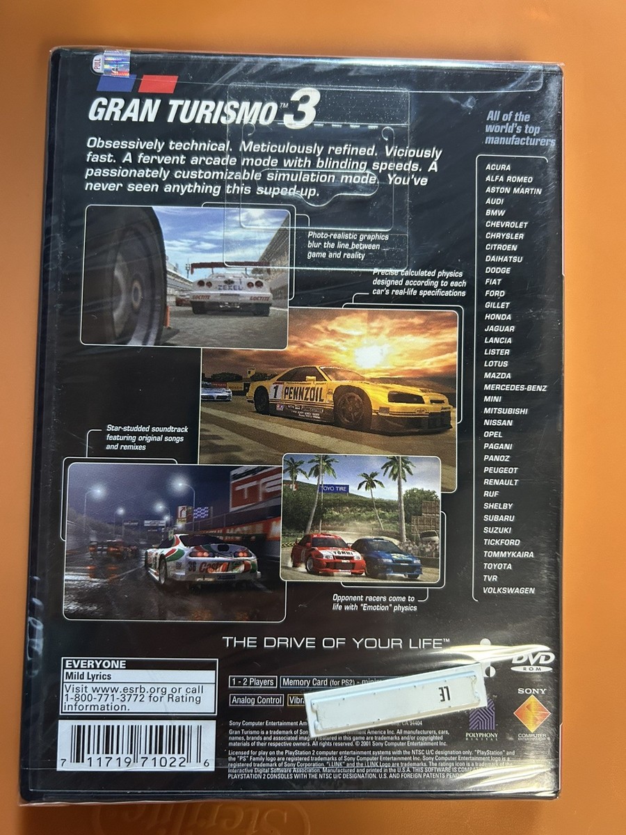GRAN TURISMO 3 A-SPEC PROMO PIN BUTTON BADGE NEW - Sony PlayStation 2