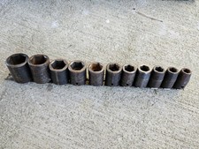 Snap On 3/8” - 1” 11 Piece 1/2” Drive 6 Point Impact Socket Set IM Series 🇺🇸