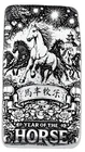 10 ozt 999 Fine Silver Art Bar - Year of the Horse - ADAMO TECHNE - Limited