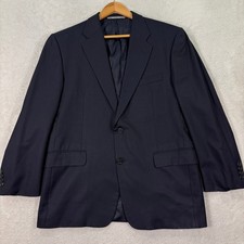 Hickey Freeman Madison Loro Piana Tasmanian S130 Mens 42S Navy Blazer Sport Coat
