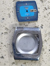 SEIKO 6119-5440   Parts  CASE & Blue DIAL   U...
