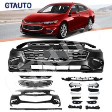 Complete Front Bumper Cover Grille W/ Fog Light Fits 2016 2017 2018 Chevy Malibu
