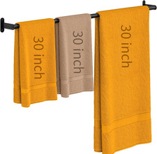 30  Stainless Steel Towel Bar Wall Mount Bathroom Rack Space Saving