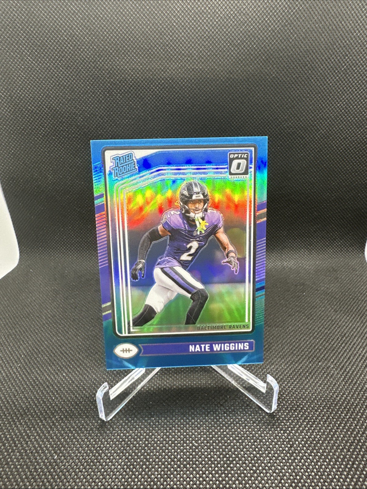 2024 Panini Donruss Optic - Rated Rookie Nate Wiggins #281 Aqua Prizm /299 (RC)