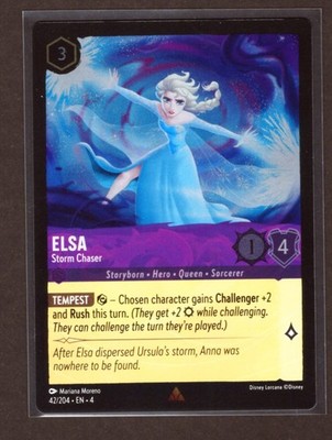 Elsa - Storm Chaser 42/204 Rare Cold Foil Character Ursula's Return NM