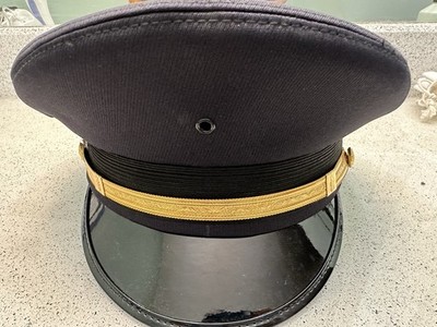 Midway Cap Co. 5-Star Men s Peaked Cap  w/ Gold Band Size 7 1/8 two hats