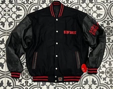 The Sopranos Bada Bing HBO Hollywood Varsity Reversible JH Design Jacket Large
