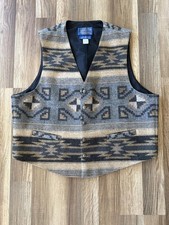 Vintage Pendleton High Grade Western Wear Wool Vest USA Made XXL