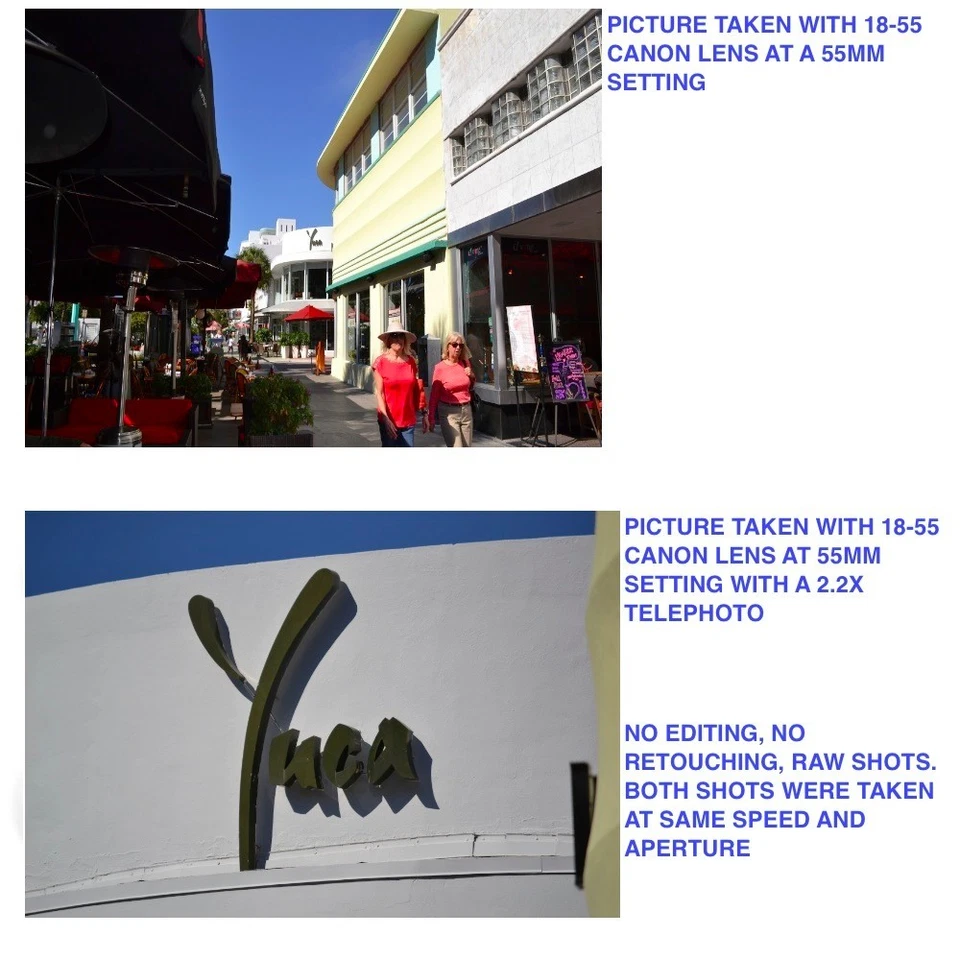 58MM 2.2X HD 8k SPORTS TELEPHOTO ZOOM LENS FOR CANON EOS REBEL SL3 DSLR CAMERA - Image 4 of 4