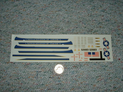 Hawk Testors  decals for Kit# 214 OV-10A Patrol and Aid Mission Aircraft old SS