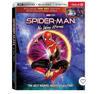 Spider-Man: No Way Home (4k/Ultra HD, blu-ray, Digital) Collectable Cards Edt.