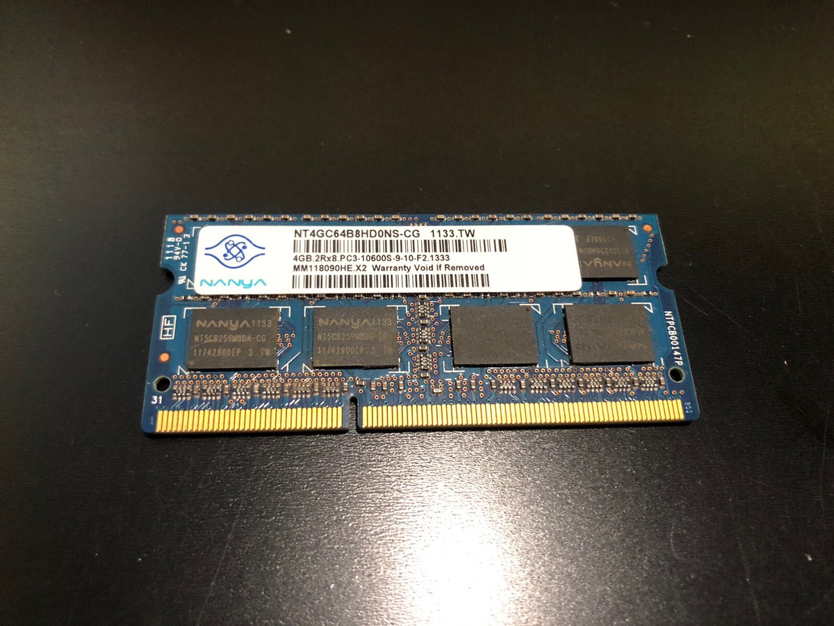 Nanya PC3-10600 (DDR3-1333) Bus Speed Computer RAM 4 GB Capacity Per Module 204 Pins For Sale - Foto 2