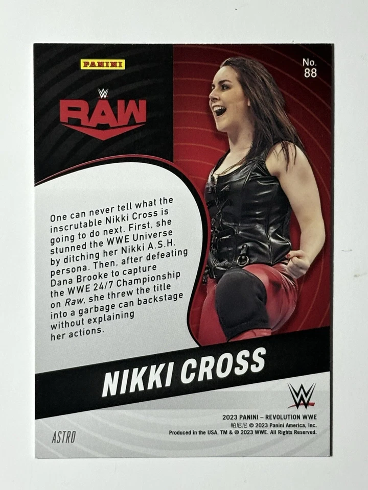 2023 Panini Revolution WWE Nikki Cross Astro #88 Raw - Image 2 of 3