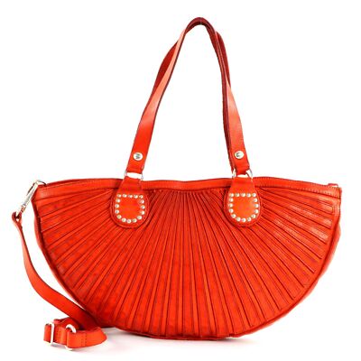 CAMPOMAGGI Half Moon Shopping Bag M Schultertasche Tasche Cotto terracotta