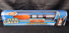 Star Wars Orange Electronic Jedi Lightsaber Attack Of The Clones Light Sound NIB