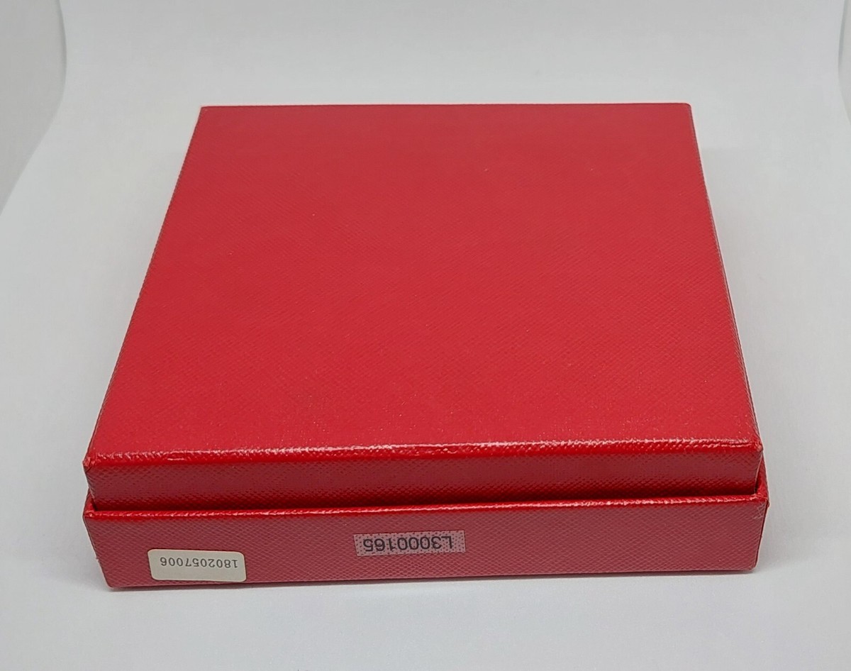 MUST DE CARTIER RED GIFT BOX WITH AUTHENTICITY CARD, EMPTY