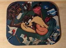VTG Looney Tunes Tazmanian Devil Computer Mouse Pad 1994 9.25 7 7/8 Used
