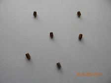 BRASS SOCKET SET SCREWS. 1/4-20 x 3/8" , CUP POINT. 6 PCS.  NEW
