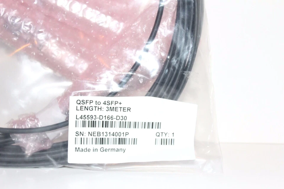Cisco Compatible 40 Gigabit QSFP+ Passive Attach Breakout Cable QSFP-4SFP10G-C - Image 2 of 4