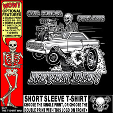1960-1963 Hot Rod Muscle Car Outlaw Gasser Drag Race Cartoony Skeleton T-shirt 1960-1963 Hot Rod Muscle Car Outlaw Gasser Drag Race Cartoony Skeleton T-shirt