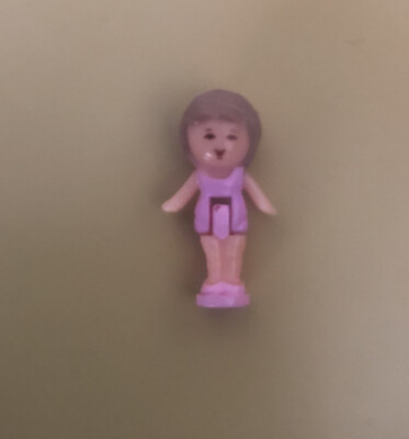 VINTAGE POLLY POCKET LULU PUPPE FIGUR BLUEBIRD BATH TIME SEIFENSCHALE SET 1990 PP18