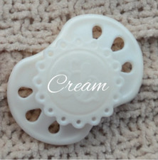 Honeybug PREEMIE Vintage Style Magnetic Pacifier reborn art doll CREAM