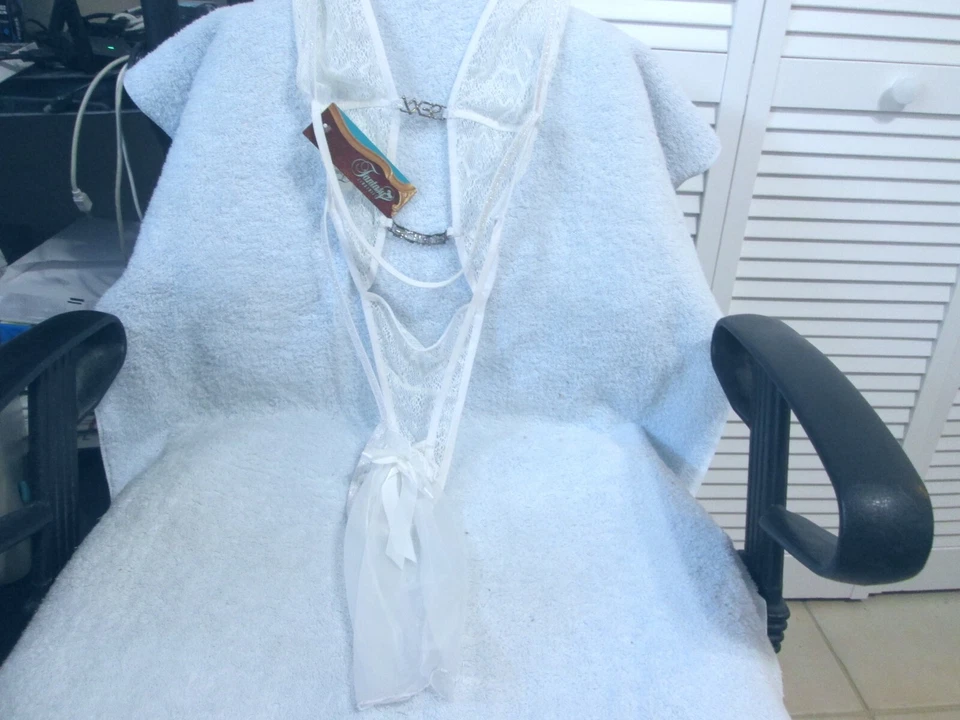 Lencería Fantasía Sexy Novia Blanca Lencería Pieza Nueva Con Etiqueta Foto 3 de 4