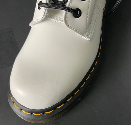 New Womens DR MARTENS sz 8 Classic 1460 White Leather Boots doc aw004 - Picture 6 of 6