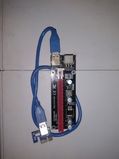 PCI-E Riser PCIe Ver 006C 6 PIN 16x to 1x Powered Riser Adapter Card