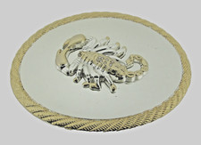 Scorpion Belt Buckle New Men Women Gold Shiny Metal Zodiac Western Cowboy Rodeo