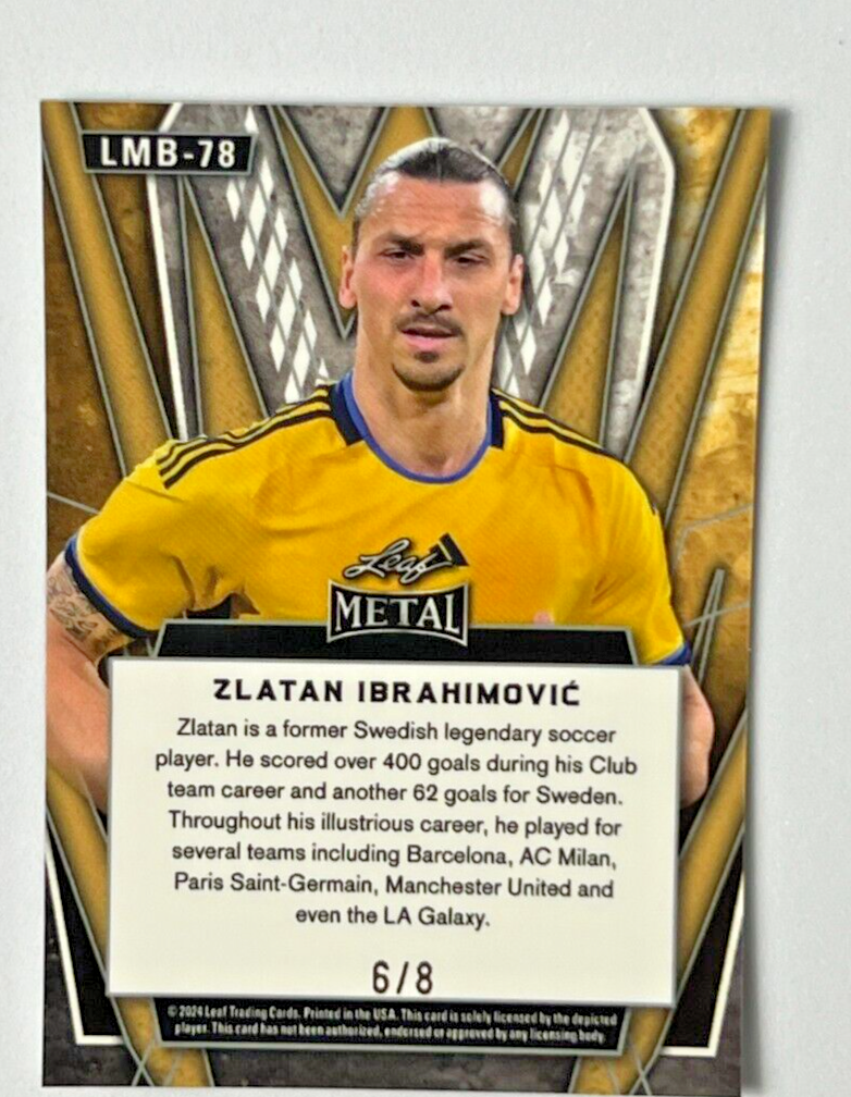 2024 Leaf National NSCC Metal ZLATAN IBRAHIMOVIC Green 6/8 Sweeden