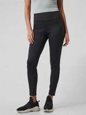 Athleta Peak Hybrid Fleece Black Leggings XS