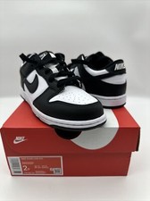 Nike Dunk Low PS Panda Black White Pre-School Size 2y Womens Size 3.5 CW1588-100