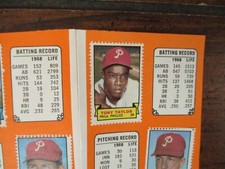 PHILLIES 1969 Topps Stamp Album(Com-w/TONY TAYLOR/RICHIE ALLEN/JOHN CALLISON/Phi
