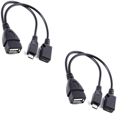 2 Pack USB Port Adapter OTG Kabel für unterstützte Micro USB OTG Geräte