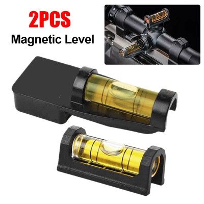 2 x Hunting Magnetic Scope Mount Bubble Level Precision Adjustment Sight