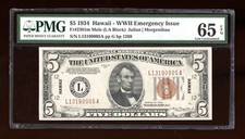 DBR 1934 $5 FRN Hawaii Mule Gem Fr. 2301m PMG 65 EPQ Serial L13190905A