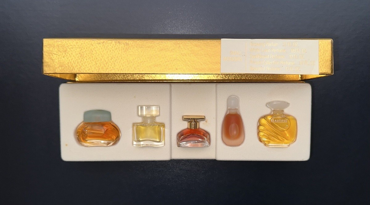 Mini Perfumes Box- Estee Lauder SMALL WONDERS Lot of Miniature