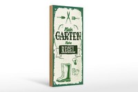 Holzschild Spruch 27X10 Cm Mein Garten Meine Regeln Deko Schild