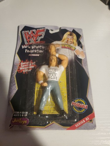 JusToys Bend-Ems WWF XI Al Snow Figure Sealed Slig...
