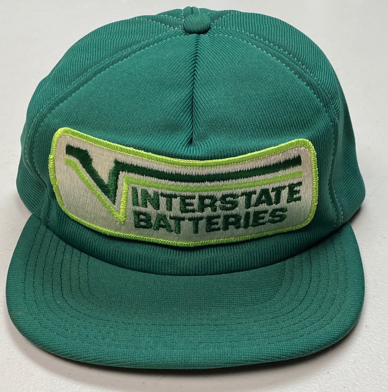 Interstate Batteries Snapback Nylon Hat Large Embroidered Patch 1980’s Jan-Mar-image