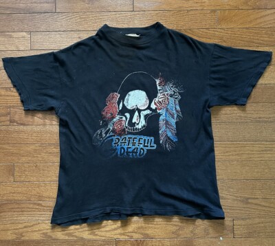 Vintage Grateful Dead 70 s Large Bertha Cyclops Roses Double Sided Shirt PTI Tag