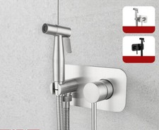 Concealed Hot and Cold Valve Mixer Bidet Sprayer Set Toilet Handheld Diaper