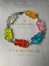 Multi-Color Bear Link Bracelet