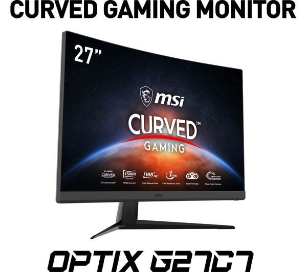 27 Inch Curved Msi Optix G27c7 Monitor MSI Optix G27C7 27 Inch FHD